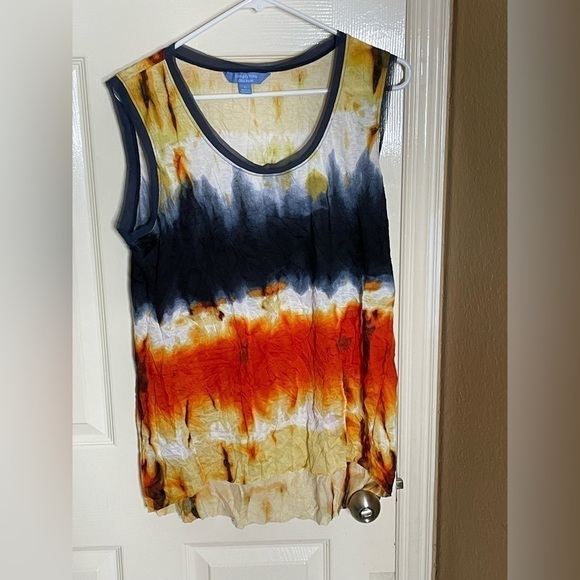 Simply Vera Wang Women Tank Top Large Tie Dye Sleeveless​​​​​​​​​​​​​​​​ - Picture 6 of 9